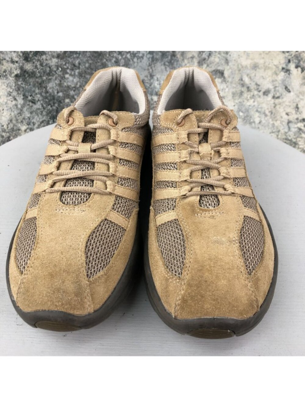 Propet Men's Size 9 Shadow Warm Taupe/Taupe Brown Lace-Up Sneakers Shoes M3213 - Picture 6 of 12